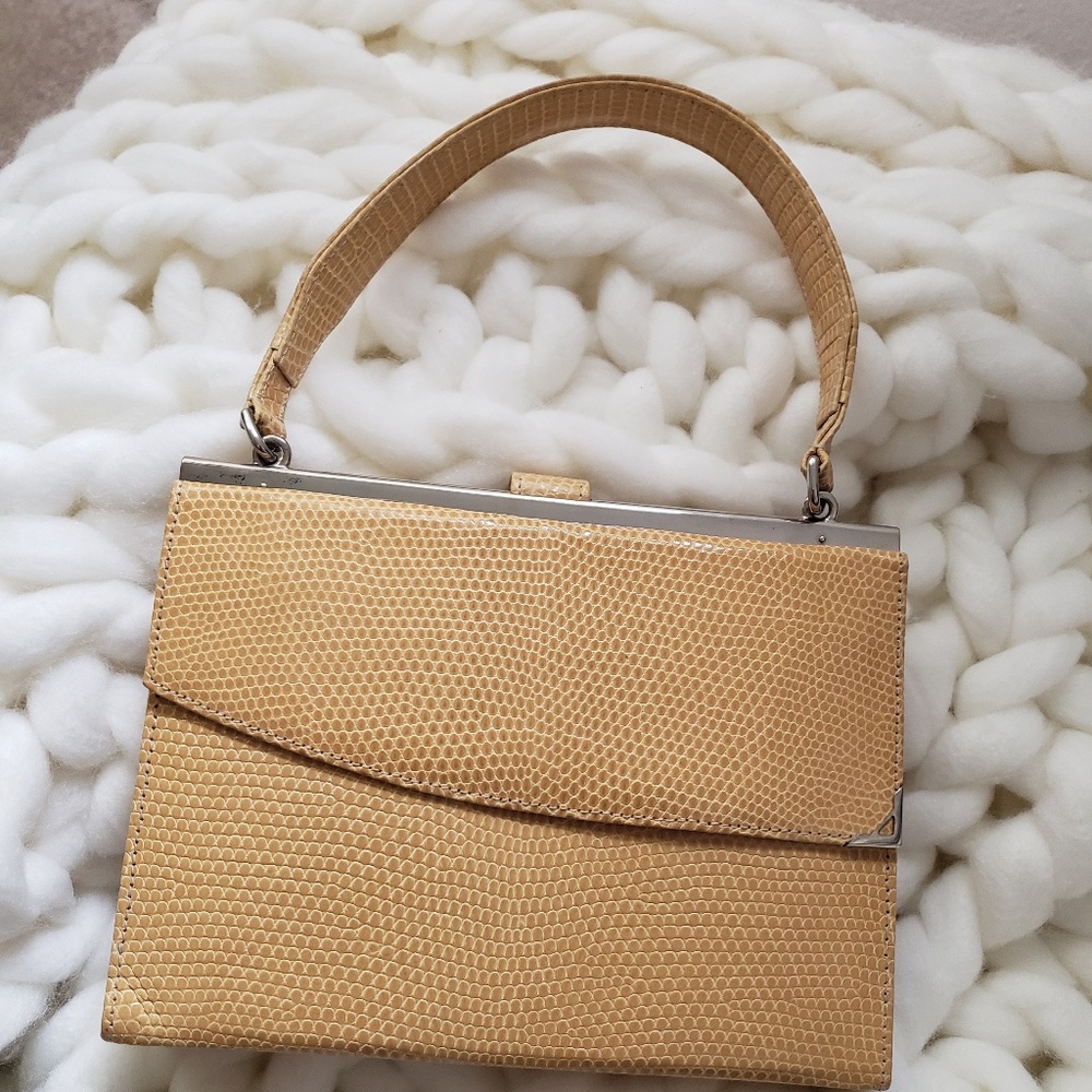 Asprey Lizard handle Vintage bag